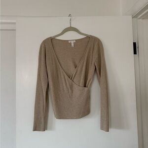 Wrap Sweater Top